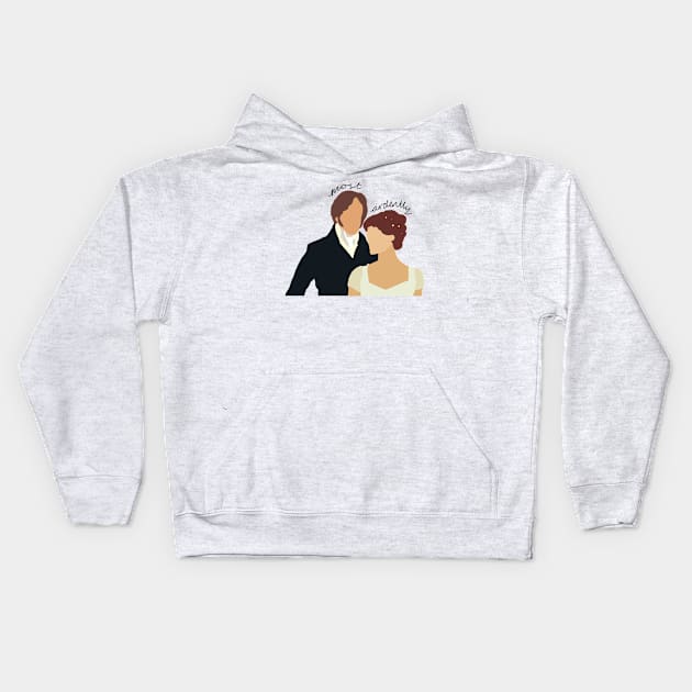 Pride and prejudice Kids Hoodie by bookloversclub